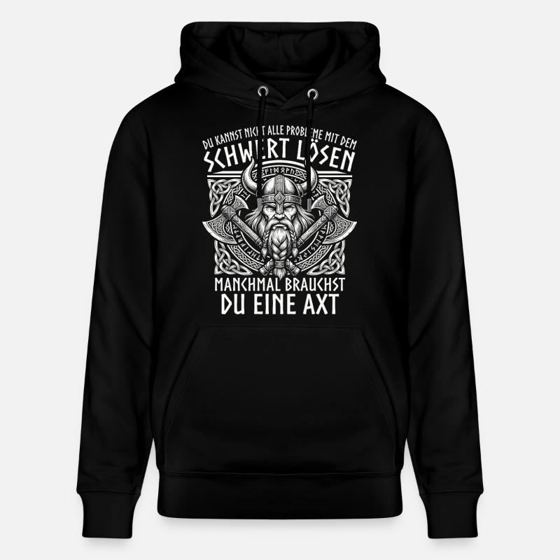 Vikings comiques : Le Brave Guerrier - Sweat à capuche bio CRUISER Stanley/Stella Unisexe - noir