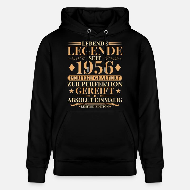 70 ans parfaitement vieilli Millésime 1956 - Sweat à capuche bio CRUISER Stanley/Stella Unisexe - noir