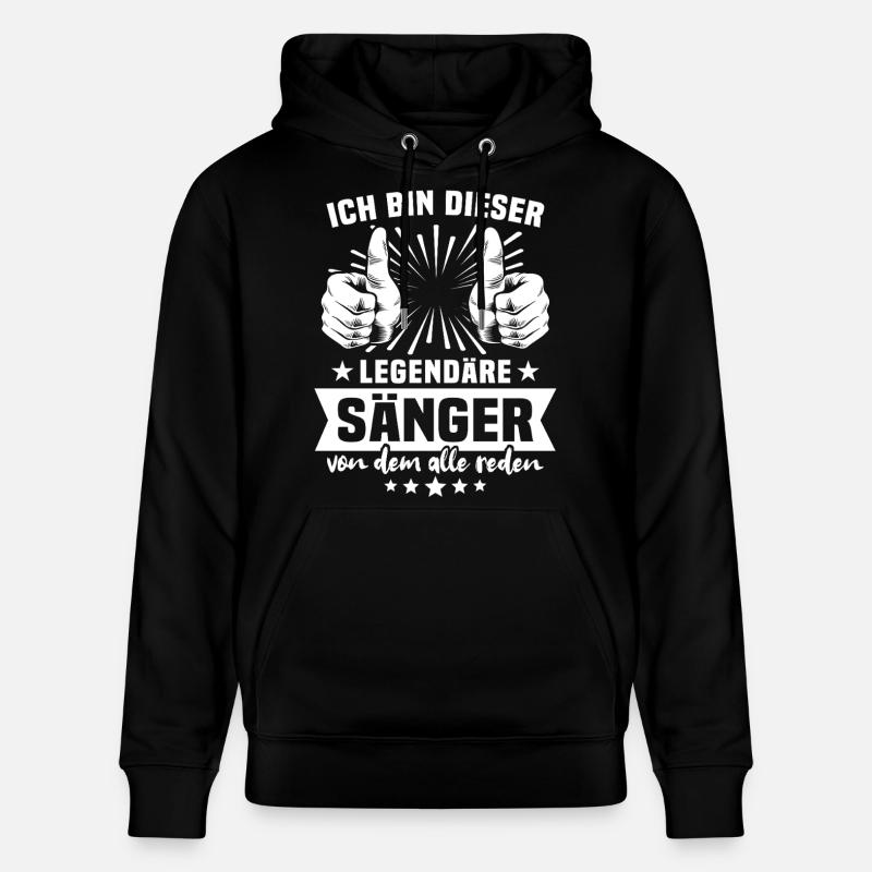 Légende de la chanson - Sweat à capuche bio CRUISER Stanley/Stella Unisexe - noir