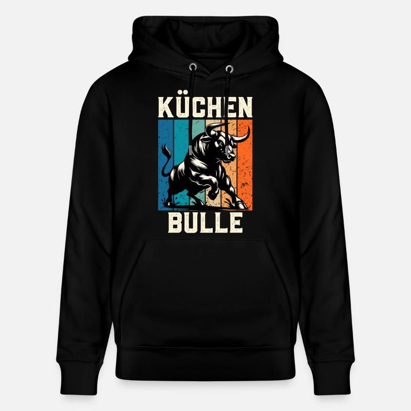 Chef KÜCHENBULLE Chefs Fun - Sweat à capuche bio CRUISER Stanley/Stella Unisexe - noir