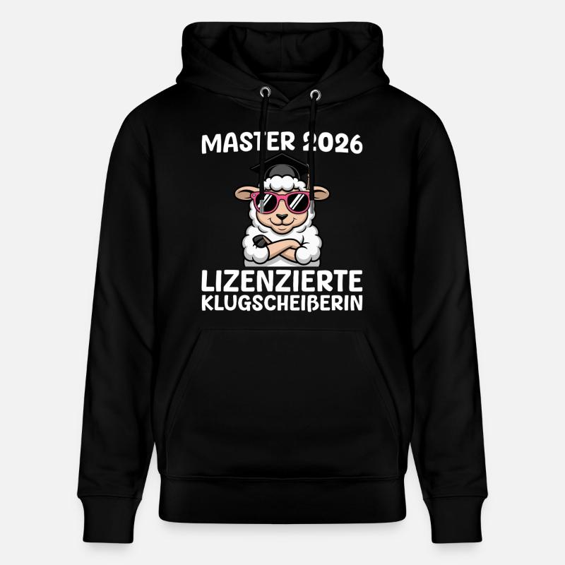 Master 2026 Schaf Masterprüfung Bestanden - Stanley/Stella Unisex Bio-Hoodie CRUISER  - Schwarz