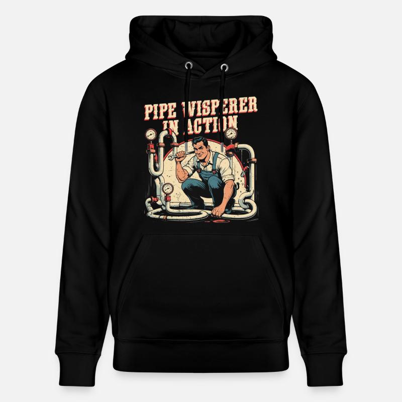 Pipe Layer Pipe Builder Pipe Whisperer - Sweat à capuche bio CRUISER Stanley/Stella Unisexe - noir
