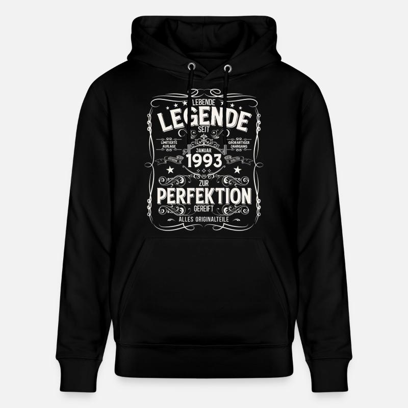 Légende du 33e anniversaire janvier 1993 - Sweat à capuche bio CRUISER Stanley/Stella Unisexe - noir