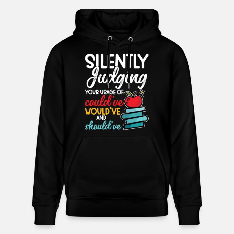 Enseignant d’anglais Premier jour d’école - Sweat à capuche bio CRUISER Stanley/Stella Unisexe - noir