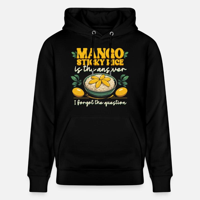 Mango Sticky Reis Is The Answer - Stanley/Stella Unisex Bio-Hoodie CRUISER  - Schwarz