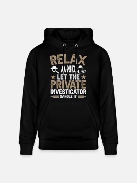 Privatdetektiv-Uniform-Kostüm - Stanley/Stella Unisex Bio-Hoodie CRUISER  - Schwarz