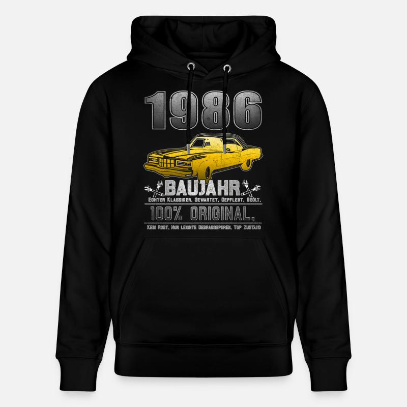 1986 - Année 1986 - Année 1986 - Sweat à capuche bio CRUISER Stanley/Stella Unisexe - noir