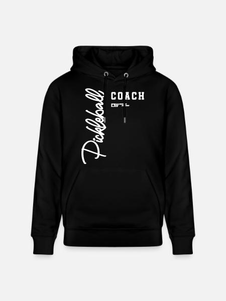Terrain classique Pickleball Coach pour instructeurs - Sweat à capuche bio CRUISER Stanley/Stella Unisexe - noir