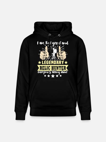 Reliktesucher Metalldetektor - Stanley/Stella Unisex Bio-Hoodie CRUISER - Schwarz