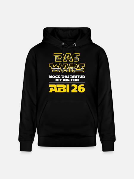 The Wars | Abi 2026 - Abitur - Gift - Stanley/Stella CRUISER Unisex Organic Hoodie - black