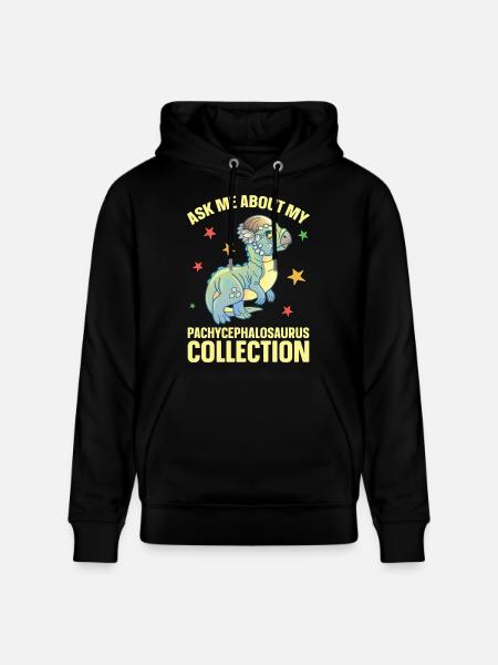 Pachycephalosaurus Plüschtier Dinosaurier - Stanley/Stella Unisex Bio-Hoodie CRUISER - Schwarz