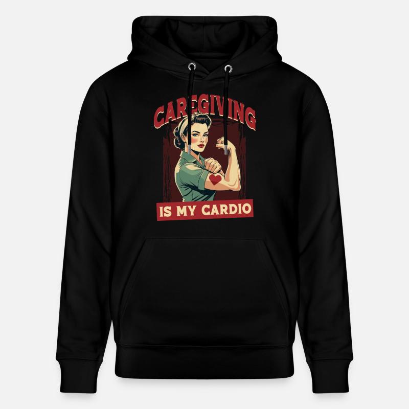 Infirmière, soins gériatriques - Sweat à capuche bio CRUISER Stanley/Stella Unisexe - noir