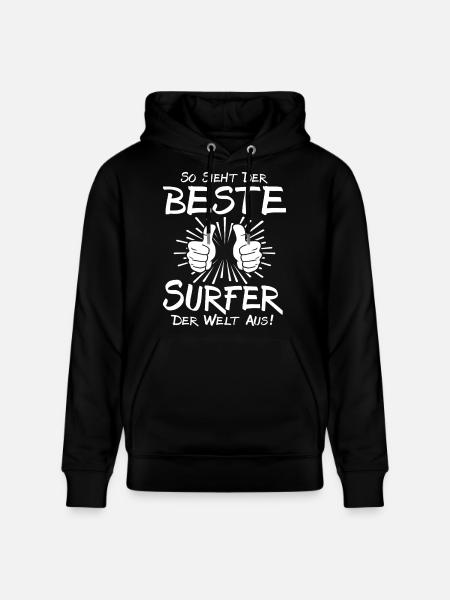 Best Surfer - Stanley/Stella CRUISER Unisex Organic Hoodie - black