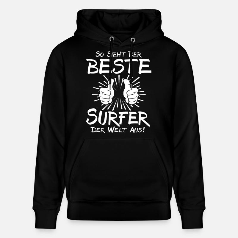Meilleur Surfeur - Sweat à capuche bio CRUISER Stanley/Stella Unisexe - noir