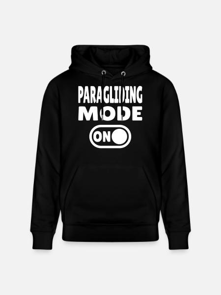 Paragliding Mode ON – Paragliding Freedom - Stanley/Stella CRUISER Unisex Organic Hoodie - black