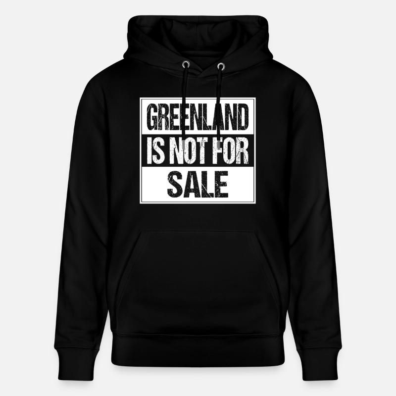 Le Groenland n’est pas à vendre - Sweat à capuche bio CRUISER Stanley/Stella Unisexe - noir