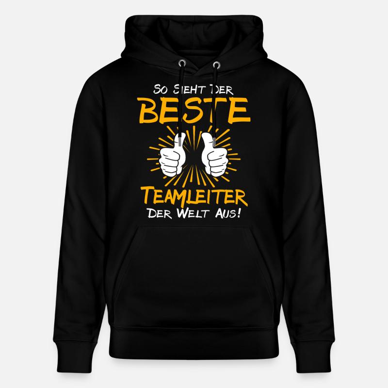 Idée cadeau de chef d’équipe - Sweat à capuche bio CRUISER Stanley/Stella Unisexe - noir