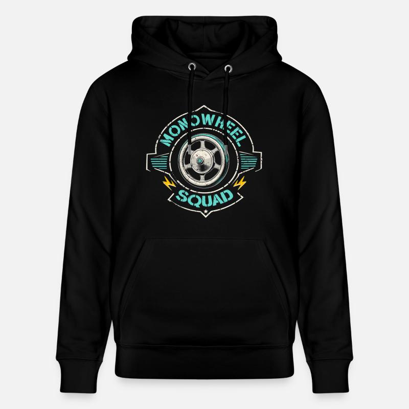 Monowheel Squad Monocyclist - Stanley/Stella Unisex Bio-Hoodie CRUISER - Schwarz