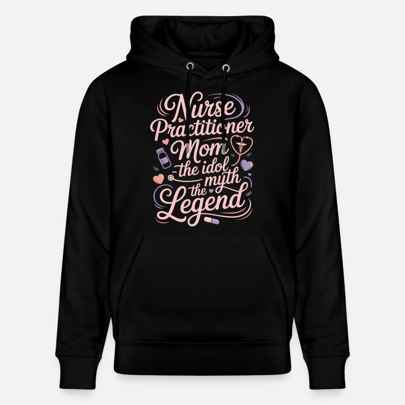 Maman infirmière praticienne L’idole L’infirmière clinique - Sweat à capuche bio CRUISER Stanley/Stella Unisexe - noir