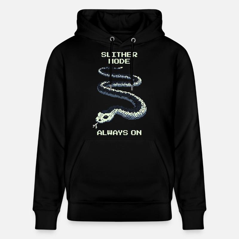Slither Mode immer an | Schlange Mindset - Stanley/Stella Unisex Bio-Hoodie CRUISER  - Schwarz