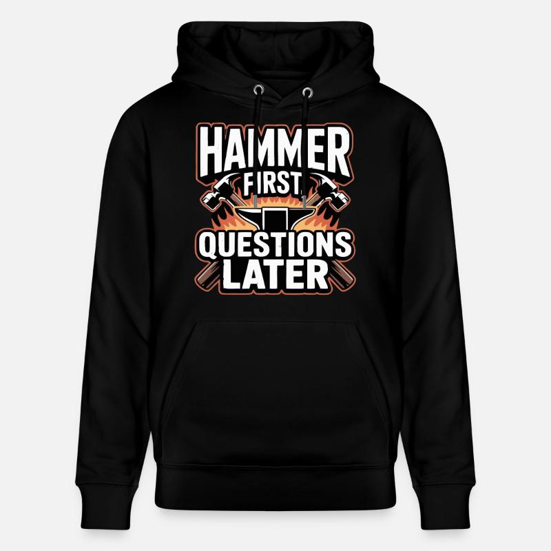 Hammer : premières questions, puis Blacksmith disant - Sweat à capuche bio CRUISER Stanley/Stella Unisexe - noir