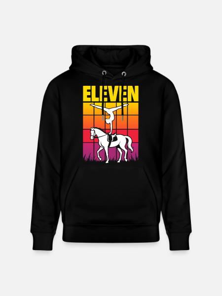 Eleven Equestrian Vaulting Voltigieren - Stanley/Stella CRUISER Unisex Organic Hoodie - black