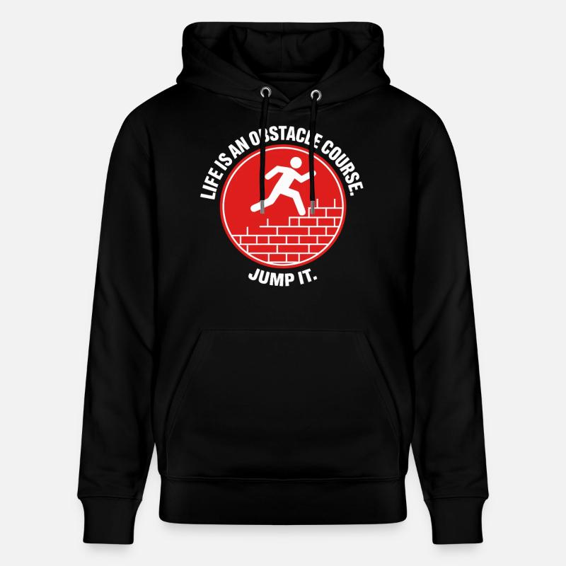 Parkour Life Obstacle Course Hindernislauf - Stanley/Stella Unisex Bio-Hoodie CRUISER - Schwarz