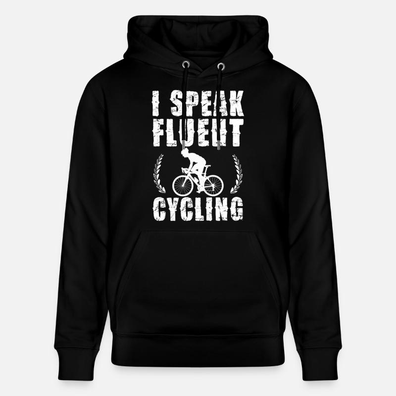 Je parle de cyclage fluide - Sweat à capuche bio CRUISER Stanley/Stella Unisexe - noir