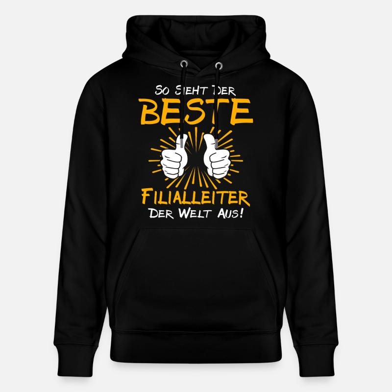 Idée cadeau gérant de magasin - Sweat à capuche bio CRUISER Stanley/Stella Unisexe - noir