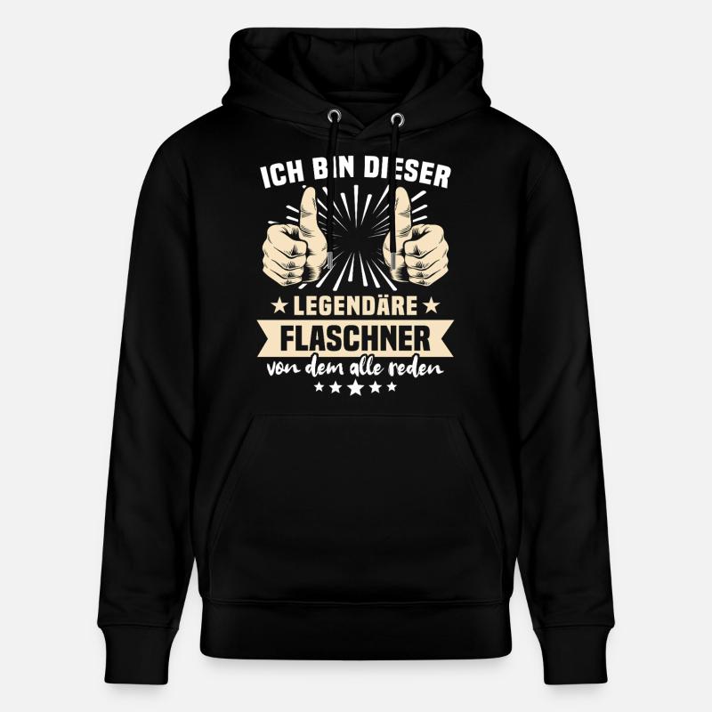Flaschner Sprüche - Stanley/Stella Unisex Bio-Hoodie CRUISER  - Schwarz