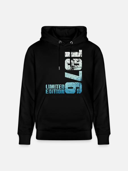 50ème Anniversaire Homme Femme 50 ans 1976 Cadeau - Sweat à capuche bio CRUISER Stanley/Stella Unisexe - noir