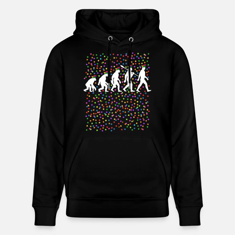 Homo Karnevalis | Evolution der Narren, Fastnacht - Stanley/Stella Unisex Bio-Hoodie CRUISER - Schwarz