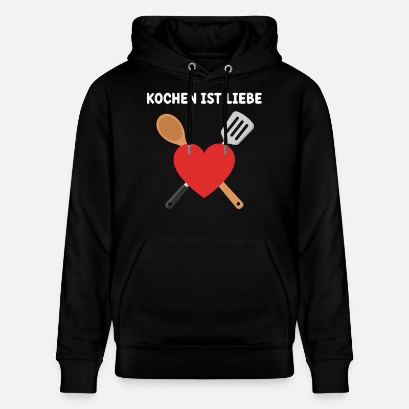 La cuisine, c’est l’amour - Sweat à capuche bio CRUISER Stanley/Stella Unisexe - noir