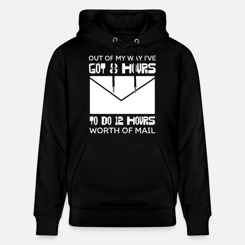 Acht Stunden E Mail Marathon - Stanley/Stella Unisex Bio-Hoodie CRUISER  - Schwarz