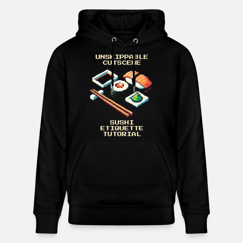 Unstoppable Cutscene | Sushi Etiquette Tutorial - Stanley/Stella CRUISER Unisex Organic Hoodie - black