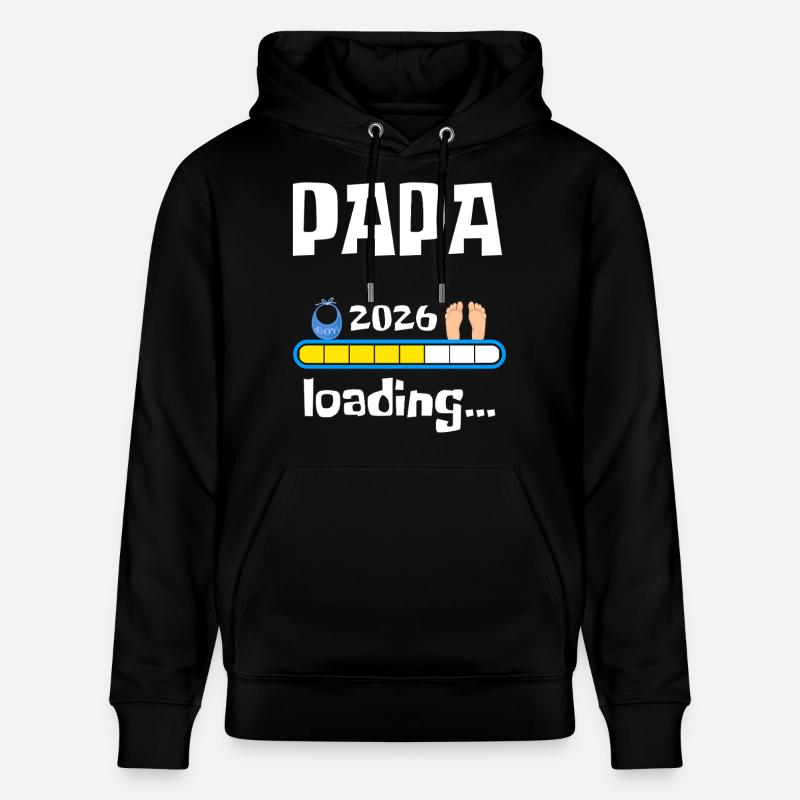 Papa 2026 Loading - Stanley/Stella CRUISER Unisex Organic Hoodie - black