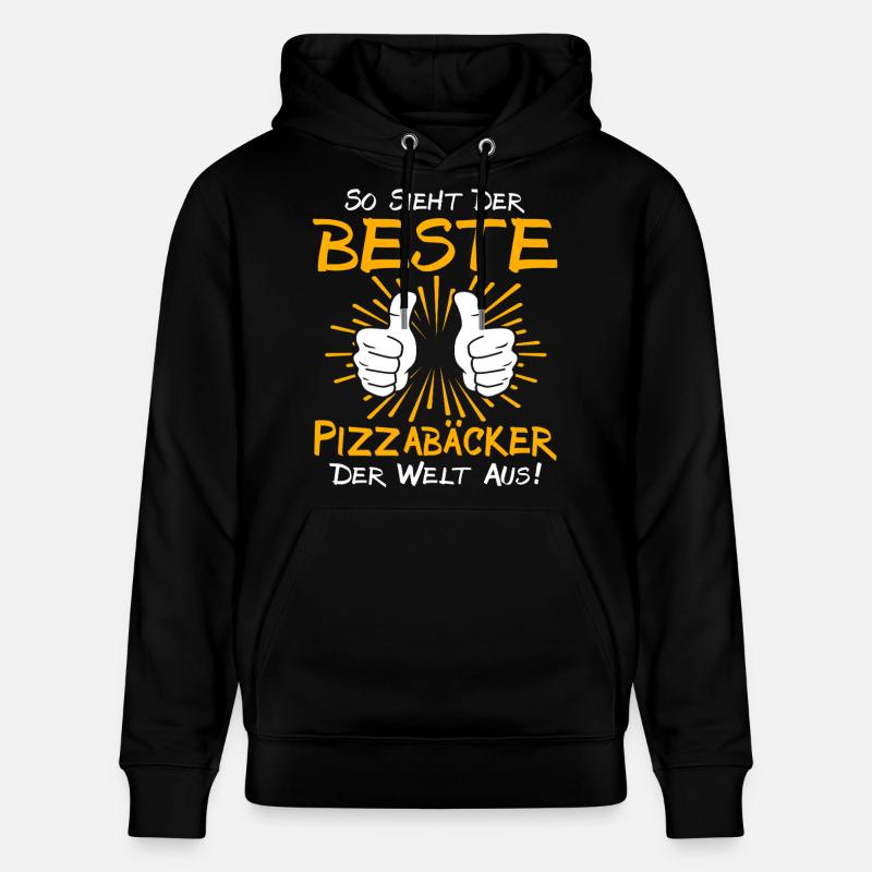Idée cadeau pour un pizzaien - Sweat à capuche bio CRUISER Stanley/Stella Unisexe - noir