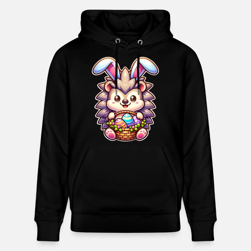 Hérisson de Pâques - Sweat à capuche bio CRUISER Stanley/Stella Unisexe - noir