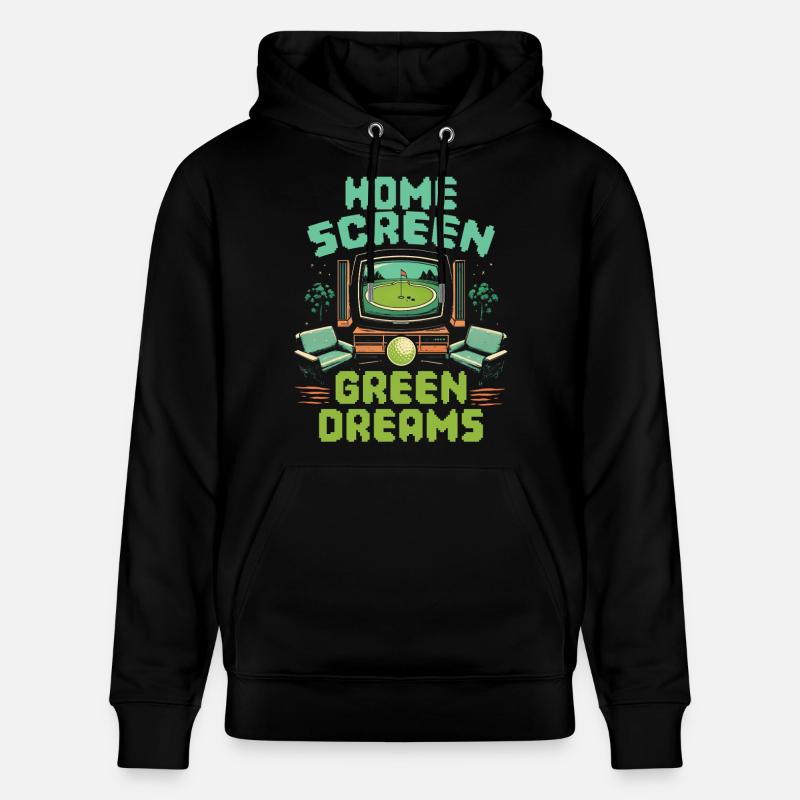 Simulateur de golf - Sweat à capuche bio CRUISER Stanley/Stella Unisexe - noir