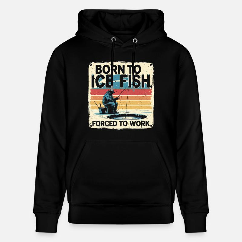 Pêche sur glace - Sweat à capuche bio CRUISER Stanley/Stella Unisexe - noir