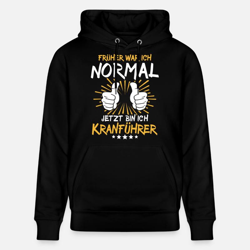 Opérateur de grue Spruch - Sweat à capuche bio CRUISER Stanley/Stella Unisexe - noir