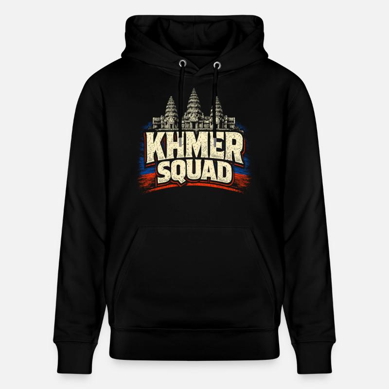 Cambodge Escouade khmère cambodgienne - Sweat à capuche bio CRUISER Stanley/Stella Unisexe - noir