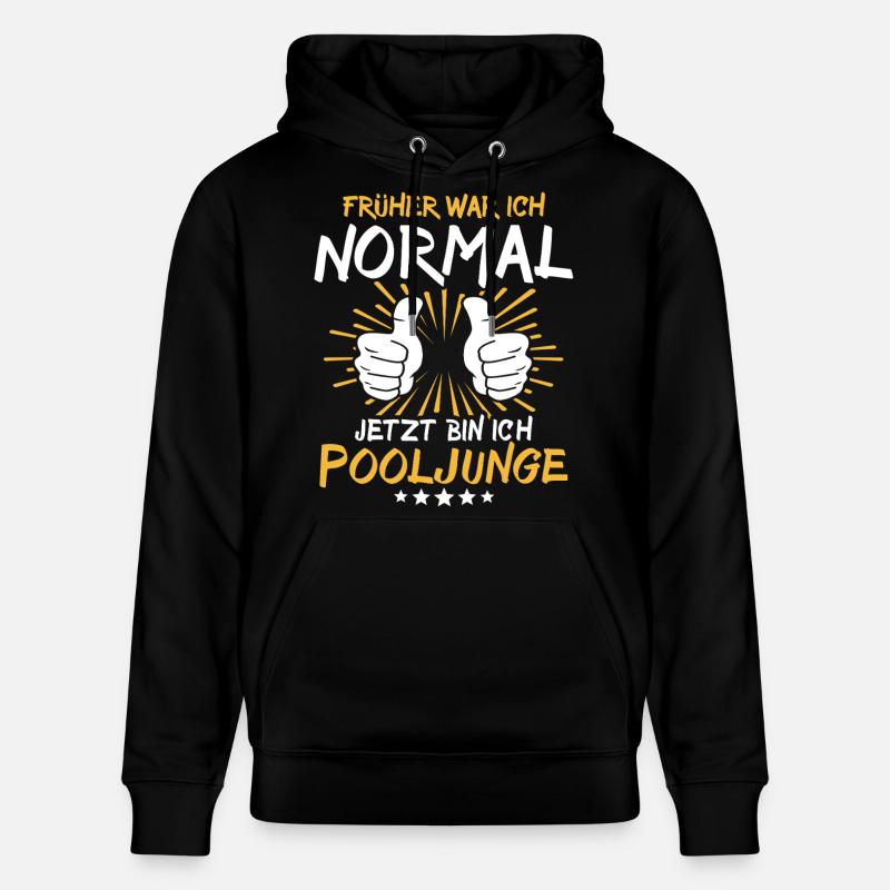 Pooljunge Spruch - Stanley/Stella Unisex Bio-Hoodie CRUISER  - Schwarz