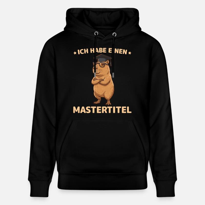 Master 2026 Capybara Master's Exam Passed - Stanley/Stella CRUISER Unisex Organic Hoodie - black
