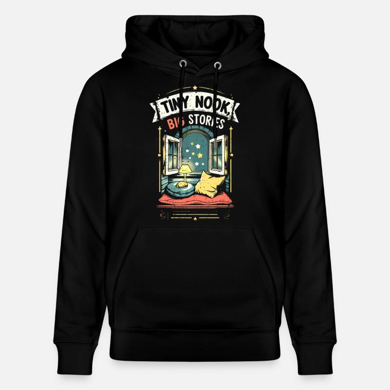 Tiny House Tiny Nook Grandes histoires - Sweat à capuche bio CRUISER Stanley/Stella Unisexe - noir