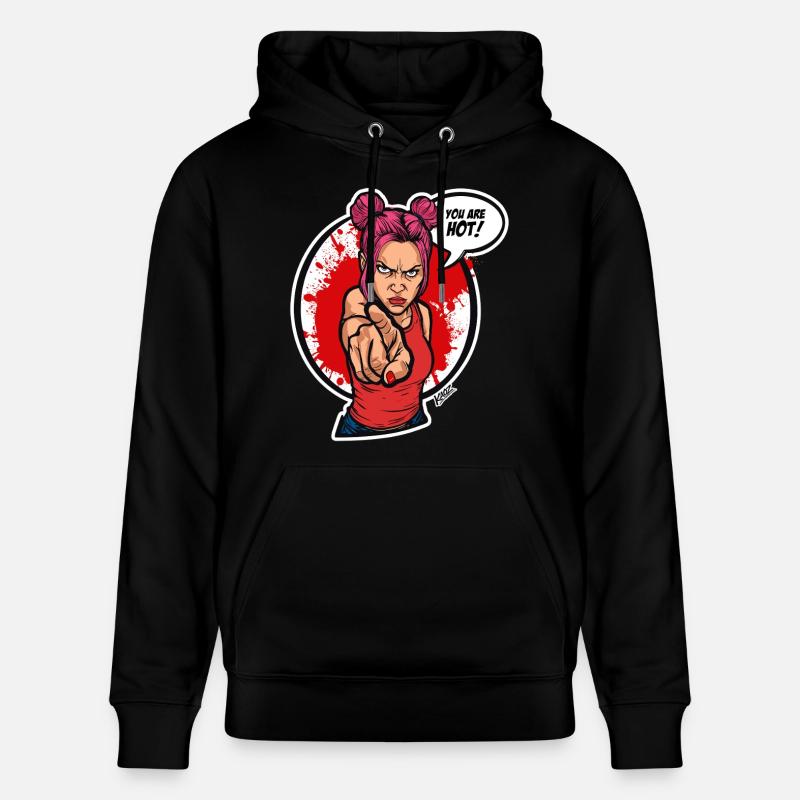 Pointing Power Diva - Stanley/Stella Unisex Bio-Hoodie CRUISER  - Schwarz