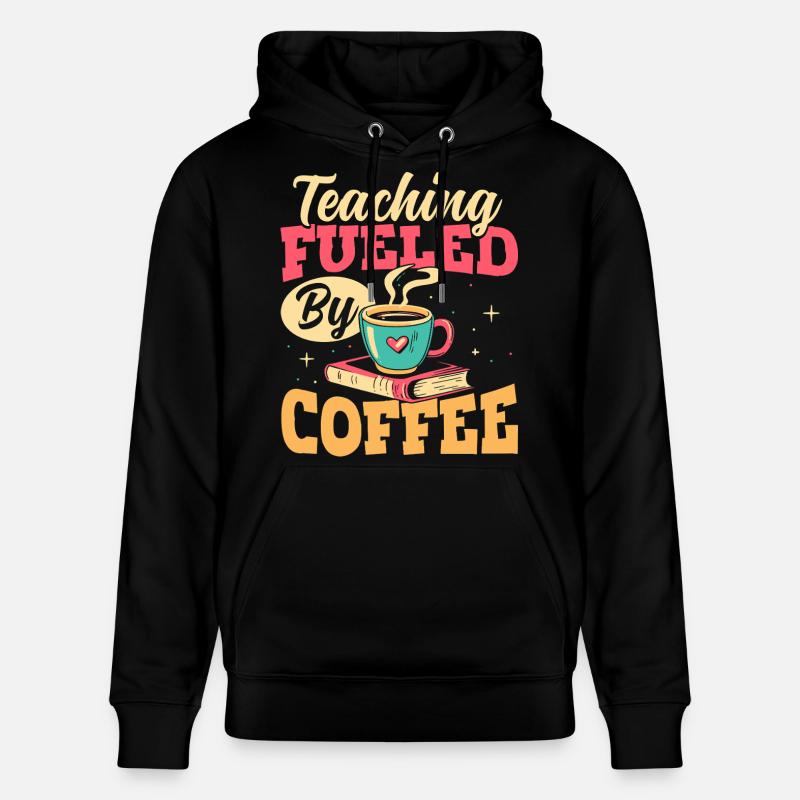 Der Unterricht Wird Von Kaffeepädagogen - Stanley/Stella Unisex Bio-Hoodie CRUISER  - Schwarz