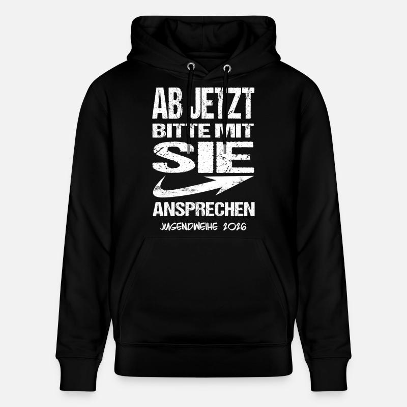 Jugendweihe - Jugendweihe 2026 - Sweat à capuche bio CRUISER Stanley/Stella Unisexe - noir