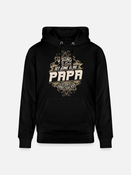 Mediziner Papa - Stanley/Stella Unisex Bio-Hoodie CRUISER  - Schwarz