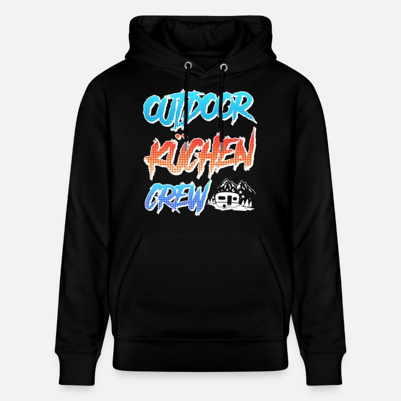 Chef ÉQUIPE DES CUISINES EXTÉRIEURES Drôle - Sweat à capuche bio CRUISER Stanley/Stella Unisexe - noir